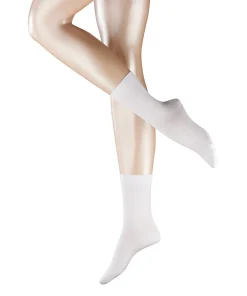 Falke Ankelstrømper/ Sokker<2009 WHITE - Cotton Touch SO Fine Knit Socks