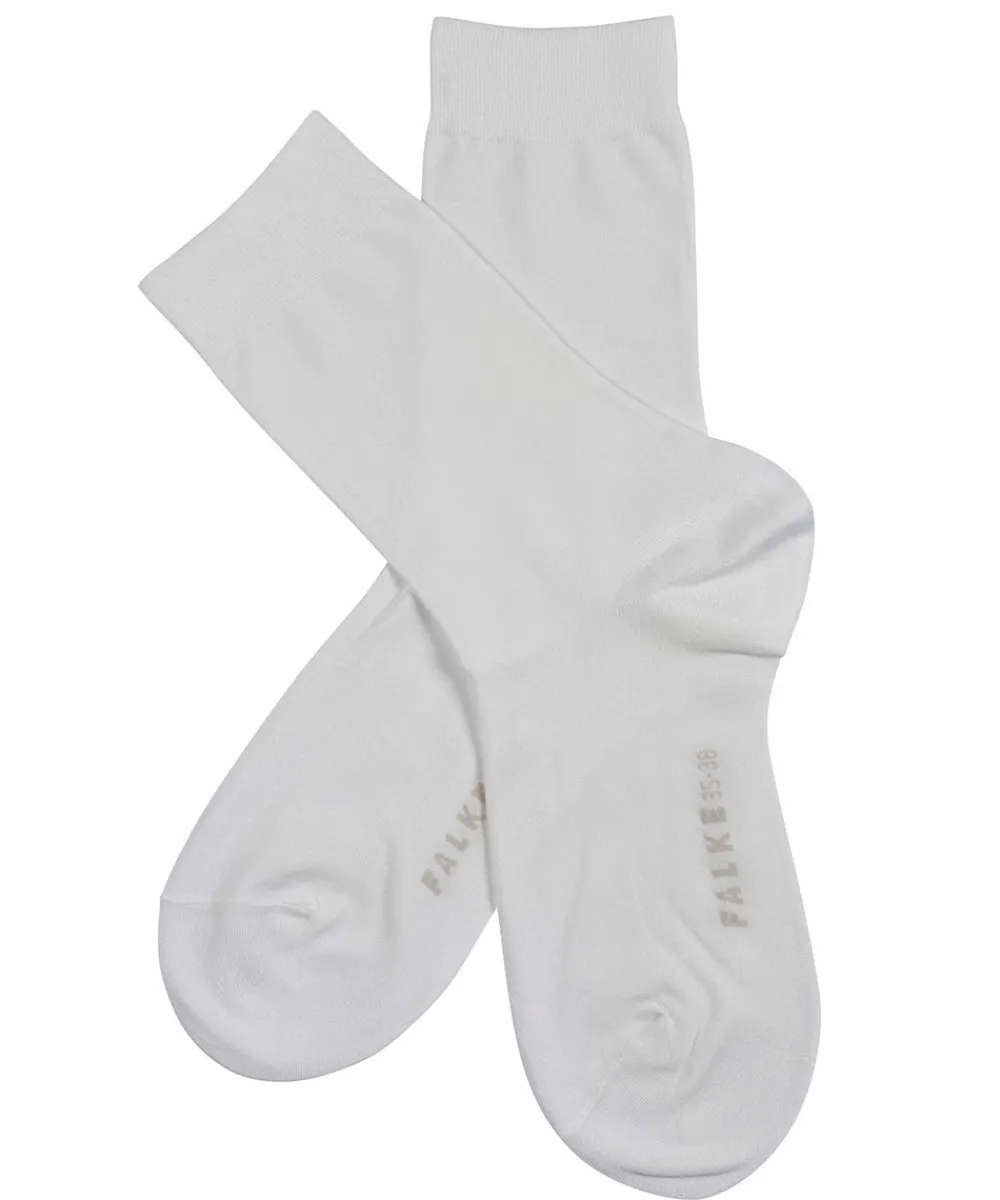 Falke Ankelstrømper/ Sokker<2009 WHITE - Cotton Touch SO Fine Knit Socks