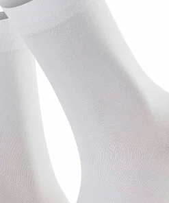 Falke Ankelstrømper/ Sokker<2009 WHITE - Cotton Touch SO Fine Knit Socks