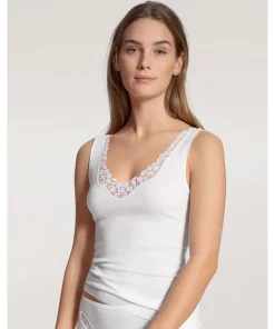 Calida Undertøj<001 WHITE - Feminin Sense Tank Top