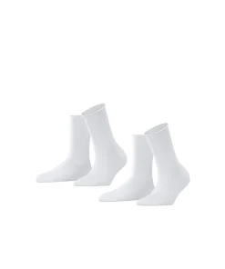 Falke Ankelstrømper/ Sokker<2000 WHITE - Happy 2P SO Socks