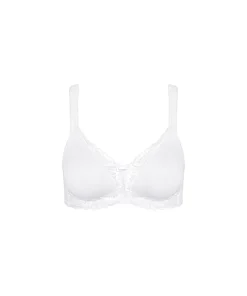 Triumph Bh'er<0003 WHITE - Modern Lace+cotton Bh Uden Bøjle