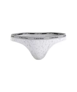 Calvin Klein Trusser<100 WHITE - Modern Logo W/ Lace Brazilian