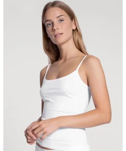 Calida Undertøj<001 WHITE - Natural Comfort Spaghetti Top
