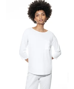 Mey Top/ Loungeshirt/ Pyjamas<1 WHITE - Sleepsation T-shirt 3/4 Sleeve