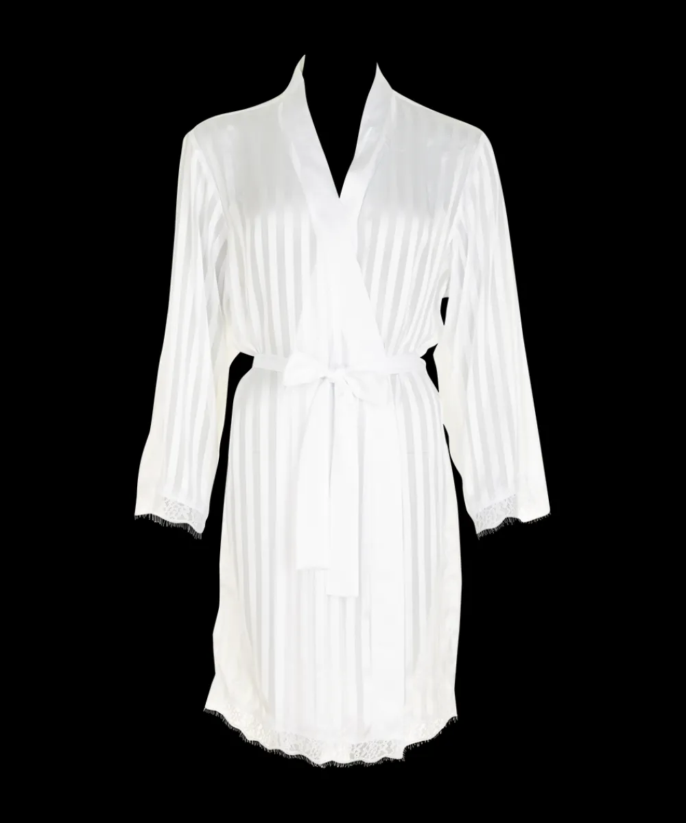 Missya Kåber<003 WHITE - Smilla stripe Kimono
