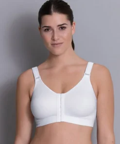 Anita Sportstøj|Sportsbh'er<006 WHITE - Sport Sports bra with front closure