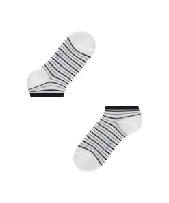 Falke Footies/ Sneaker-strømpe<2000 WHITE - Stripe Shimmer SN Sneaker Socks
