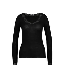 Calida Undertøj<996 WS SCHWARZ - Richesse Lace Top Long-Sleeve