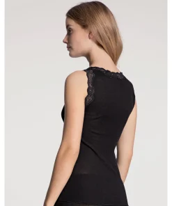 Calida Undertøj<996 WS SCHWARZ - Richesse Lace Tank Top