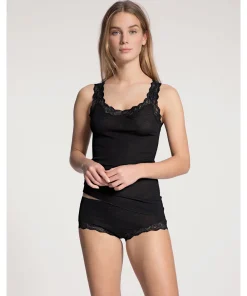 Calida Undertøj<996 WS SCHWARZ - Richesse Lace Tank Top
