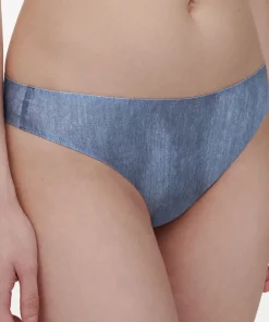 Chantelle Undertøj|Trusser<A21 BLUE DENIM PRINT - Softstretch String