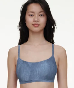 Chantelle Undertøj|Bh'er<A21 BLUE DENIM PRINT - Softstretch Padded Bralette
