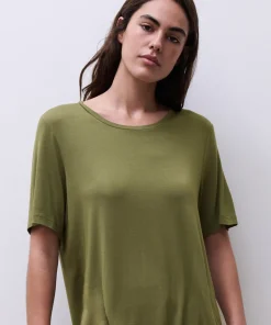 Femilet Top/ Loungeshirt/ Pyjamas<A76 CAPULET OLIVE - Yara T-shirt Short Sleeves