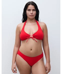 Chantelle Bikinier<A39 CHERRY RED - Swim One Size Wirefree Plunge T-shirt Bra