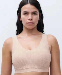 Chantelle Undertøj|Bh'er<A20 LIGHT SNAKE PRINT - Softstretch Padded V Neck