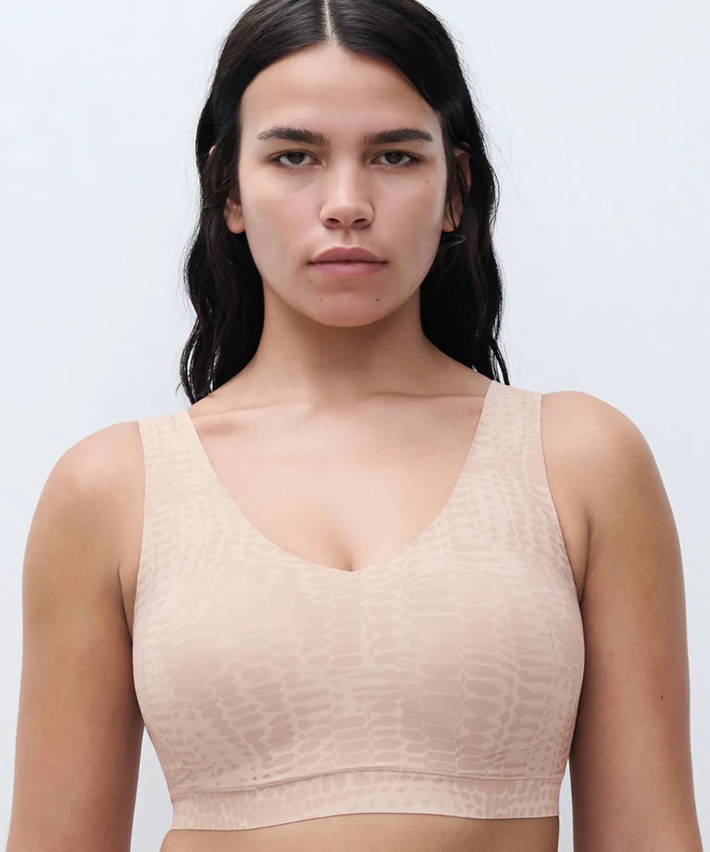 Chantelle Undertøj|Bh'er<A20 LIGHT SNAKE PRINT - Softstretch Padded V Neck