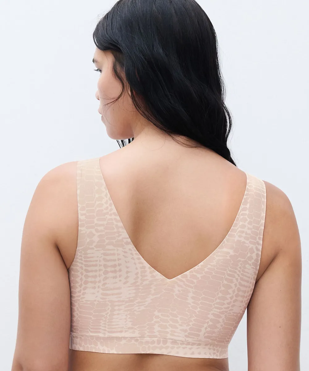 Chantelle Undertøj|Bh'er<A20 LIGHT SNAKE PRINT - Softstretch Padded V Neck