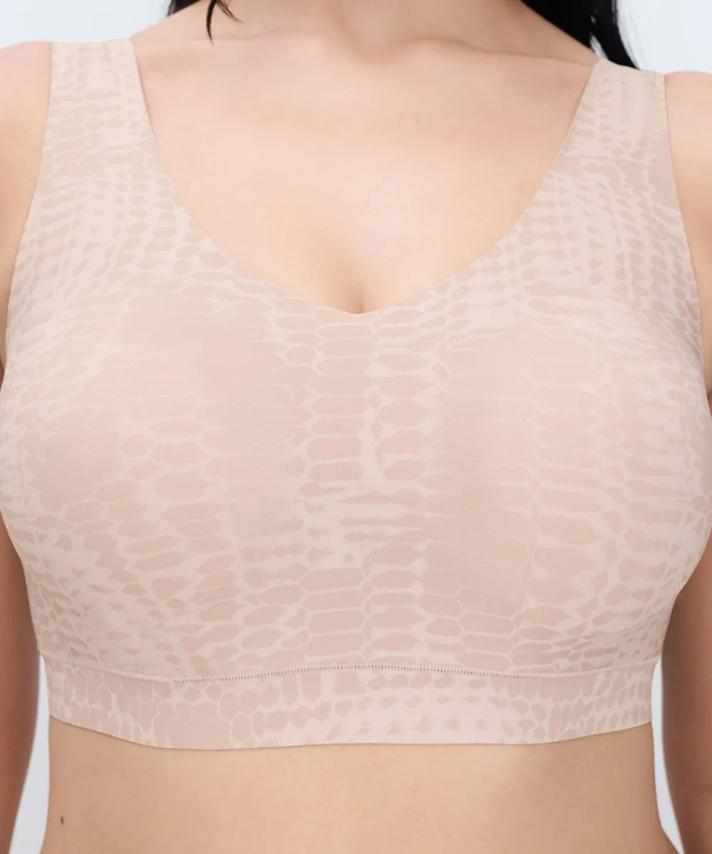 Chantelle Undertøj|Bh'er<A20 LIGHT SNAKE PRINT - Softstretch Padded V Neck