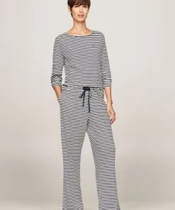 Tommy Hilfiger Top/ Loungeshirt/ Pyjamas<0A6 MINI BRETTON STRIPE DESERT - Th Monotype Set