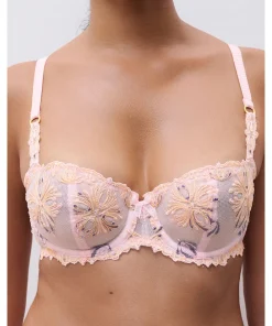 Chantelle Bh'er<A30 NYMPHEA PINK MULTICO - Champs Elysees Half-cup Balcony Bra