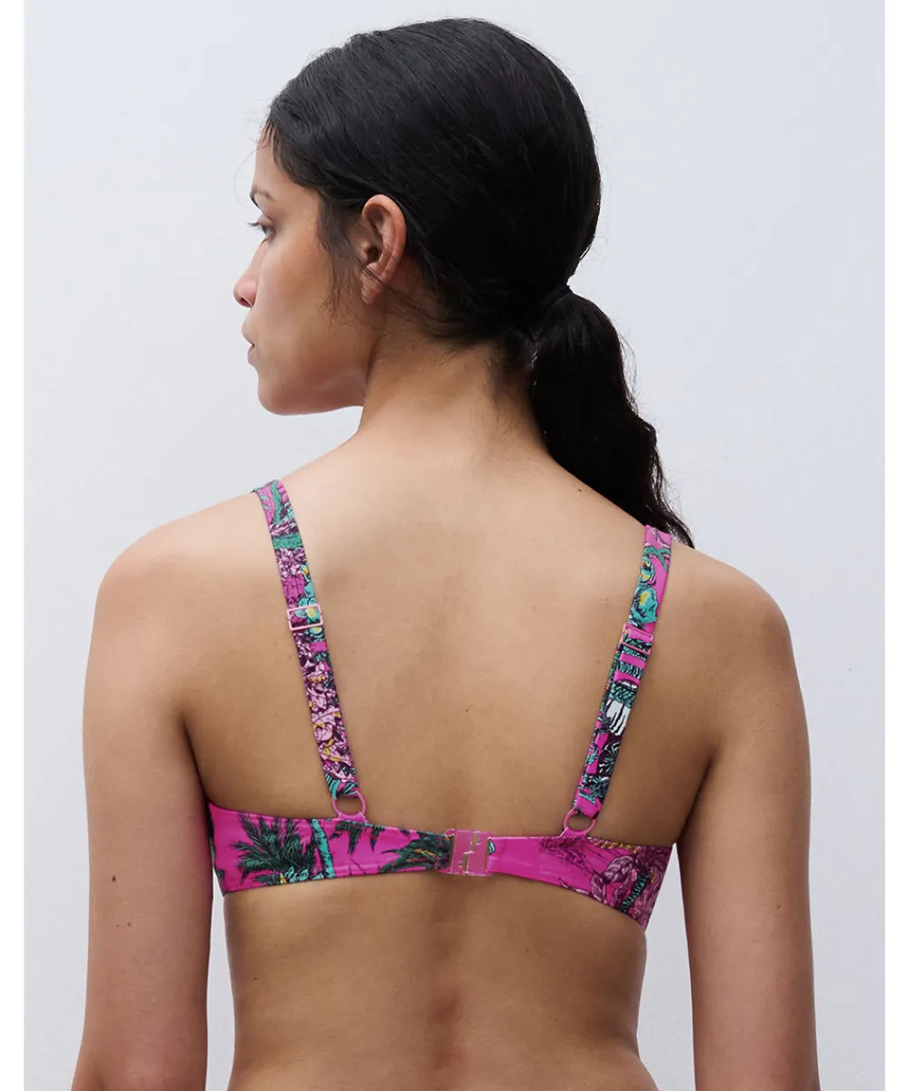Chantelle Bikinier<A10 PINK JUNGLE - Sauvage Covering Underwired Bra