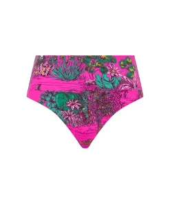 Chantelle Bikinier<A10 PINK JUNGLE - Sauvage Full Brief_adjustable Height