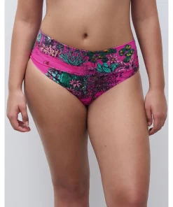 Chantelle Bikinier<A10 PINK JUNGLE - Sauvage Full Brief_adjustable Height