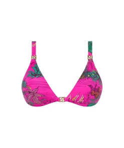 Chantelle Bikinier<A10 PINK JUNGLE - Sauvage Wirefree Triangle Spacer Bra