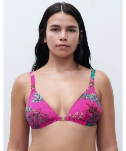 Chantelle Bikinier<A10 PINK JUNGLE - Sauvage Wirefree Triangle Spacer Bra