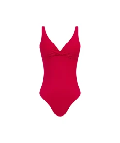 Femilet Badedragter<A57 POMEGRANATE - Bonaire Wirefree Plunge T-shirt Swims.