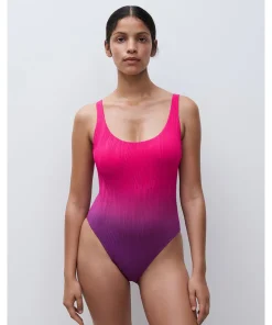 Chantelle Badedragter<A41 SUNSET TIE & DYE - Swim One Size Wirefree T-shirt Swimsuit