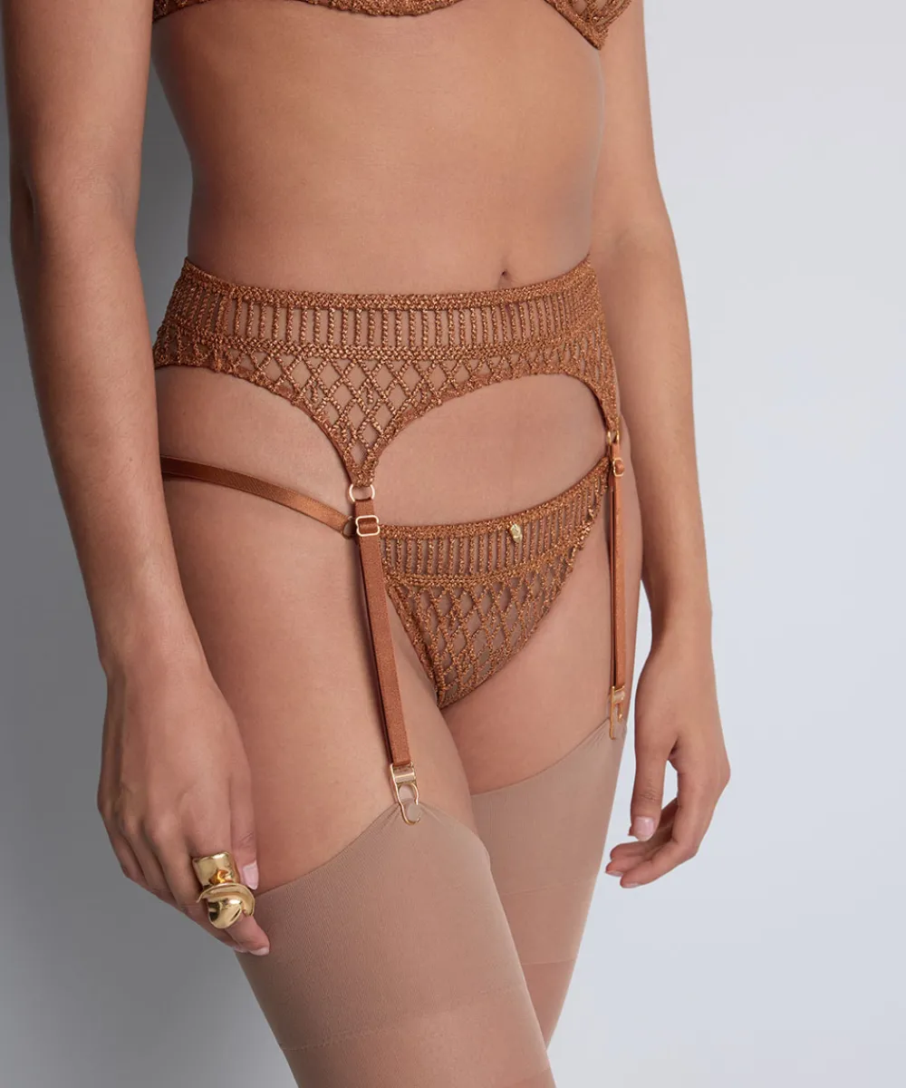 Aubade Tilbehør<AMBG AMBER GOLD - Stardust Dream Suspender-belt