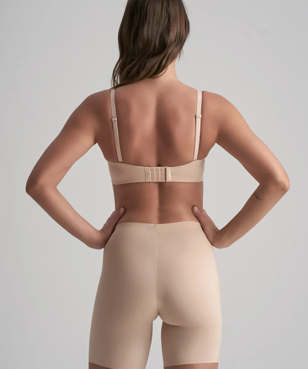 Bye Bra Indershorts<BEIGE - Smooth Essentials Mid Waist Short