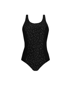 Amoena Protesebadetøj|Badedragter<BK/WH BLACK/WHITE - Santa Maria FB Badedragt