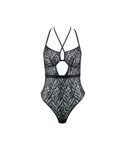 Aubade Sexet Lingeri|Bodystocking<BLAI BLACK SILVER - Moonlight Shadow Body