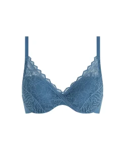 Chantelle Bh'er<00C JEANS BLUE - Floral Touch Covering Memory Bra