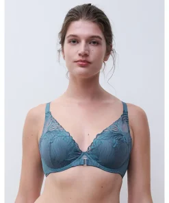 Chantelle Bh'er<00C JEANS BLUE - Legend Plunge T-shirt Bra