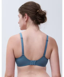 Chantelle Bh'er<00C JEANS BLUE - Legend Plunge T-shirt Bra