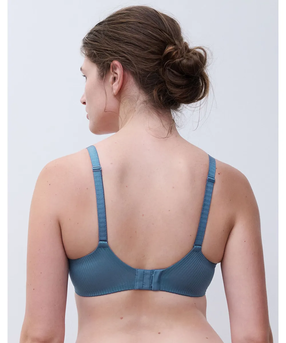 Chantelle Bh'er<00C JEANS BLUE - Legend Plunge T-shirt Bra