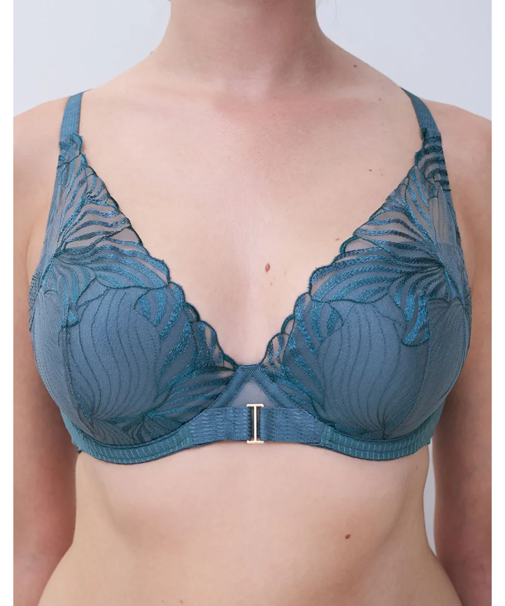 Chantelle Bh'er<00C JEANS BLUE - Legend Plunge T-shirt Bra