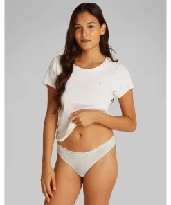 Calvin Klein Trusser<CHJ MOONLIGHT JADE - Mf Stretch W Lace Thong