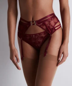 Aubade Tilbehør<CRIM CRIMSON RED - Magnetic Spell Suspender Belt