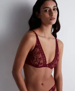 Aubade Bh'er<CRIM CRIMSON RED - Magnetic Spell Triangle Plunge bra