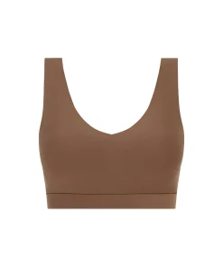 Chantelle Undertøj|Bh'er<02E COCOA - Softstretch Brassiere_padded V Neck