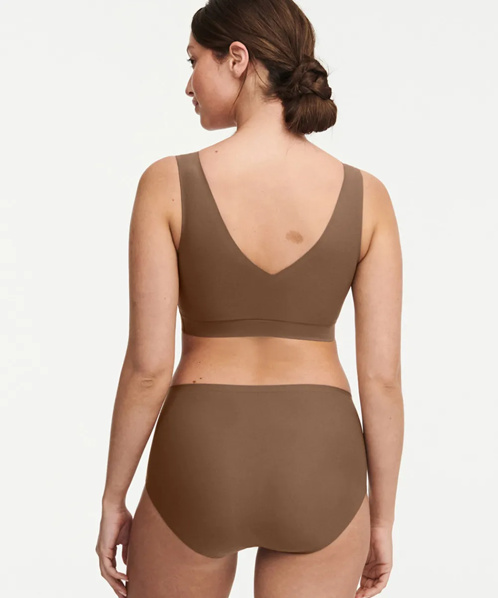 Chantelle Undertøj|Bh'er<02E COCOA - Softstretch Brassiere_padded V Neck