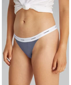 Calvin Klein Trusser<FCG GRISAILLE - Cotton Strch Rib Mpp Thong