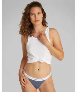 Calvin Klein Trusser<FCG GRISAILLE - Cotton Strch Rib Mpp Thong