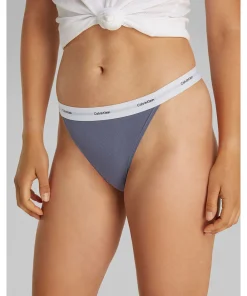 Calvin Klein Trusser<FCG GRISAILLE - Cotton Strch Rib Mpp Tanga
