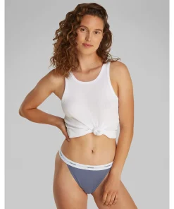 Calvin Klein Trusser<FCG GRISAILLE - Cotton Strch Rib Mpp Tanga